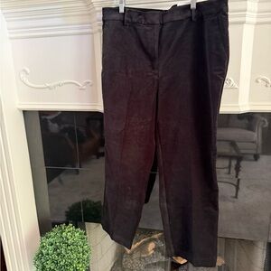 LOFT Riviera Slim black VELVET trouser size 16 - NWT